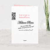 Hydrangea-Gebetskarte oder jede Gelegenheit Karte (Rückseite)