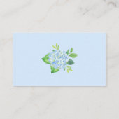 Hydrangea-geometrisches Brautparty Begleitkarte (Rückseite)