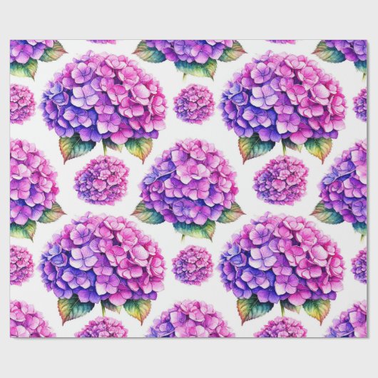 Hydrangea Geschenkpapier (Flach)