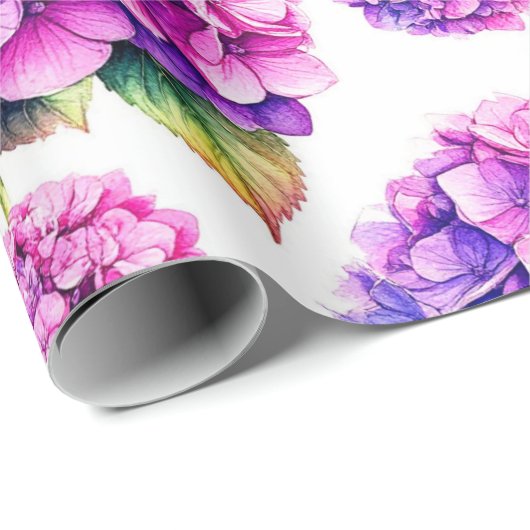 Hydrangea Geschenkpapier (Rolleneckpunkt)