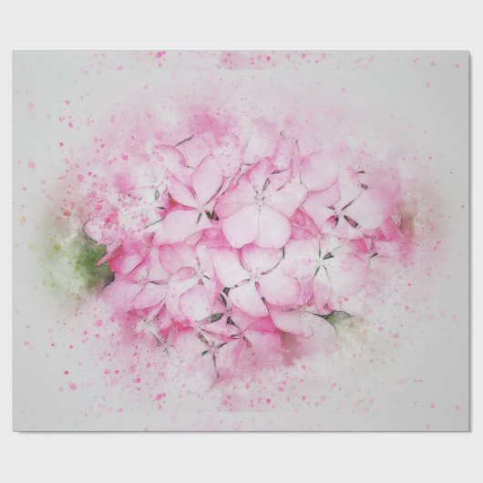 Hydrangea Geschenkpapier (Flach)