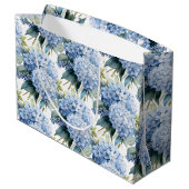 Hydrangea-Geschenktasche Große Geschenktüte (Rückseite Schrägansicht)