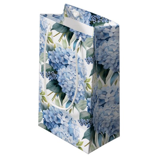 Hydrangea-Geschenktasche Kleine Geschenktüte (Vorderseite Schrägansicht)