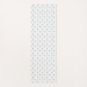Hydrangea & Gingham Yoga Mat Yogamatte (Vorderseite)