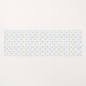 Hydrangea & Gingham Yoga Mat Yogamatte (Vorderseite (Horizontal))