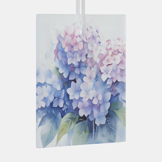 Hydrangea Glass Ornament Aus Glas (Vorderseite Rechts)