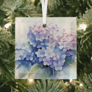 Hydrangea Glass Ornament Aus Glas