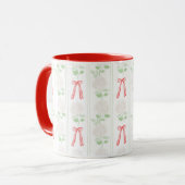 Hydrangea Grandmillennial & Bows Red Tasse (Vorderseite Links)