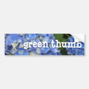 Hydrangea, Grün-Daumen Autoaufkleber