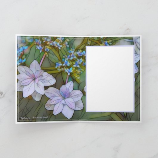 Hydrangea [Grußkarte] ド Karte (Innenseite)