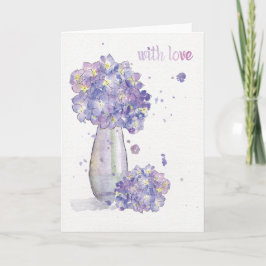 Hydrangea Grußkarte "mit Liebe" 4 Muttertag Karte
