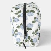 Hydrangea Hamptons Blaue Blumen Monogramm Waschbeutel (Rechts)