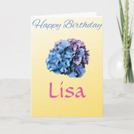 HYDRANGEA HAPPY BIRTHDAY CARD KARTE