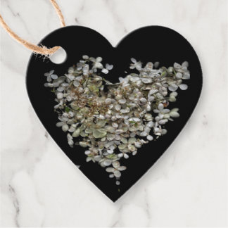 Hydrangea Heart Botanische Geschenkanhänger