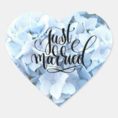 Hydrangea Heart Stickers (Vorderseite)