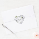 Hydrangea Heart Wedding Sticker (Umschlag)