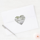 Hydrangea Heart Wedding Sticker (Umschlag)