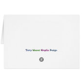 Hydrangea-Herz - anpassbarer Text (Rückseite Horizontal)