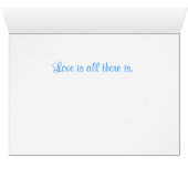 Hydrangea-Herz - anpassbarer Text (Innenansicht Horizontal (Unten))