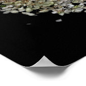 Hydrangea Herz Botanisches Poster (Ecke)