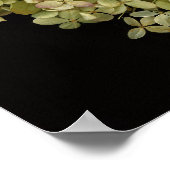 Hydrangea Herz Botanisches Poster |Lovely2 (Ecke)