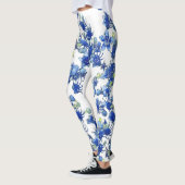 Hydrangea-Hintergrund transparent Leggings (Links)