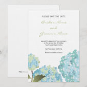 Hydrangea Hochzeit Ankündigung Save the Date (Vorne/Hinten)