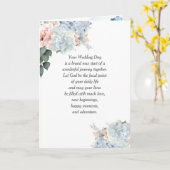 Hydrangea Hochzeit mit religiösem Text Karte (Gelbe Blume)