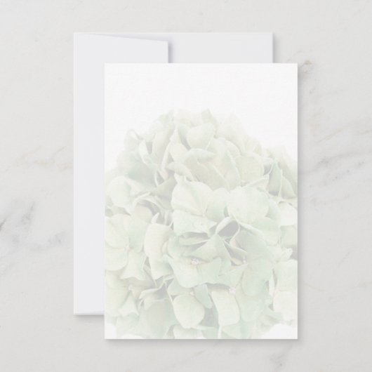 Hydrangea Hochzeit RSVP Hydrangea2 Karte (Rückseite)