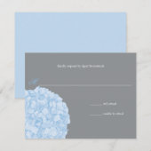 Hydrangea Hochzeitreaktion RSVP Karte (Vorne/Hinten)