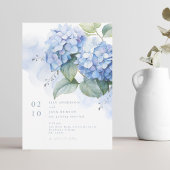 Hydrangea Hochzeitseinladung für Wasserfarben Einladung