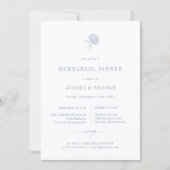 HYDRANGEA Hochzeitsprobe Dinner Ankündigung (Vorderseite)