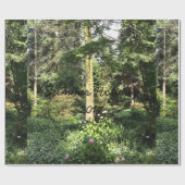 Hydrangea Holzbaume Naturfotografie Geschenkpapier (Flach)