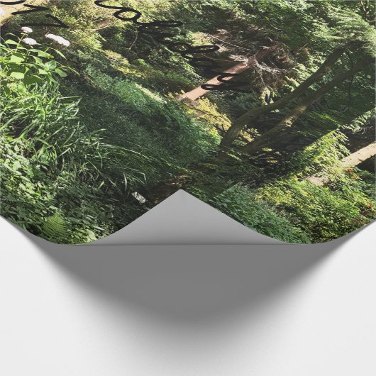 Hydrangea Holzbaume Naturfotografie Geschenkpapier (Ecke)