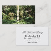 Hydrangea Holzbaume Naturfotografie Visitenkarte (Vorne/Hinten)