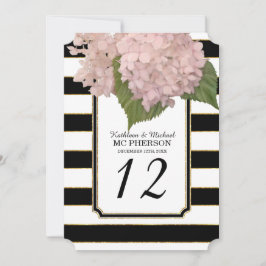 Hydrangea-Imitate im modernen Art-Deco-Stil Einladung