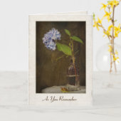 Hydrangea in alten Flaschen Karte (Gelbe Blume)