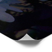 Hydrangea in Blue Poster (Ecke)