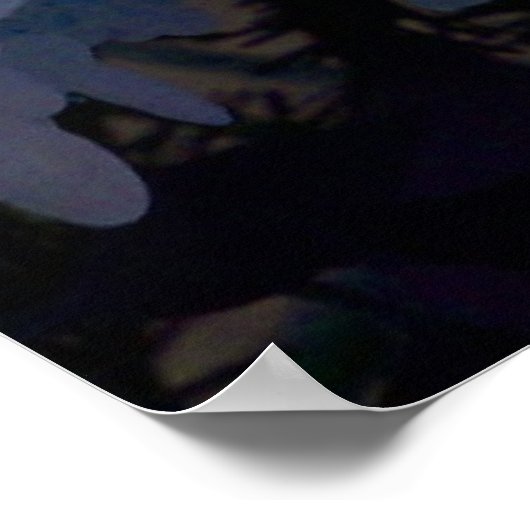 Hydrangea in Blue Poster (Ecke)