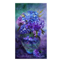 Hydrangea in Hydrangea Vase Poster/Print