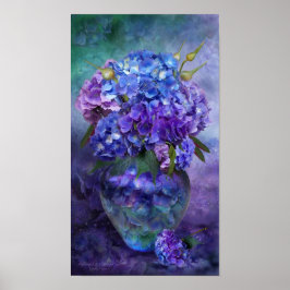 Hydrangea in Hydrangea Vase Poster/Print Poster