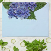 Hydrangea in Schatten von Lila Geschirrtuch (Gefaltet)