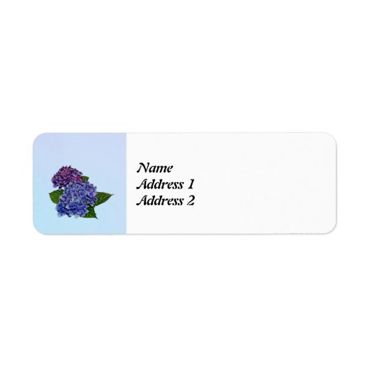 Hydrangea in Schatten von Lila Save the Date (Vorne)