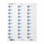 Hydrangea in Schatten von Lila Save the Date (Vorne)