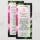 Hydrangea in Sunshine Wedding Program Programm (Vorne/Hinten)