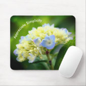 Hydrangea Inspirationsheitheit Mousepad (Mit Mouse)