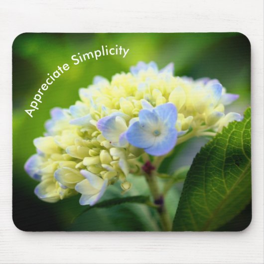 Hydrangea Inspirationsheitheit Mousepad (Vorne)