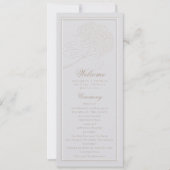 Hydrangea Ivory Elegant Formal Wedding Program (Vorderseite)