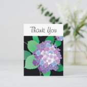 Hydrangea Japanese Floral Fine Art Postkarte (Stehend Vorderseite)