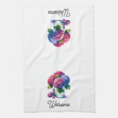 Hydrangea Jar Vase Wasserfarbe Küchentücher (Vertikal)